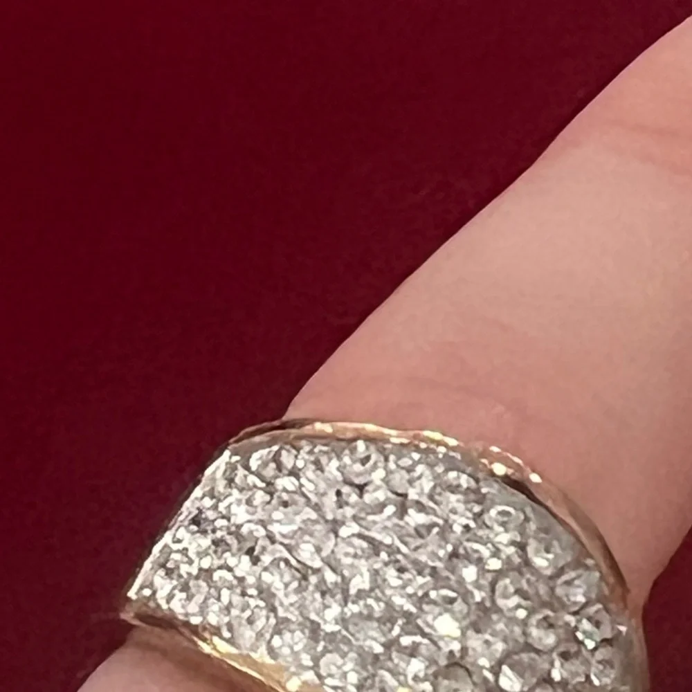Stamped 925 Sterling silver. 14kt gold finish over 925 SS